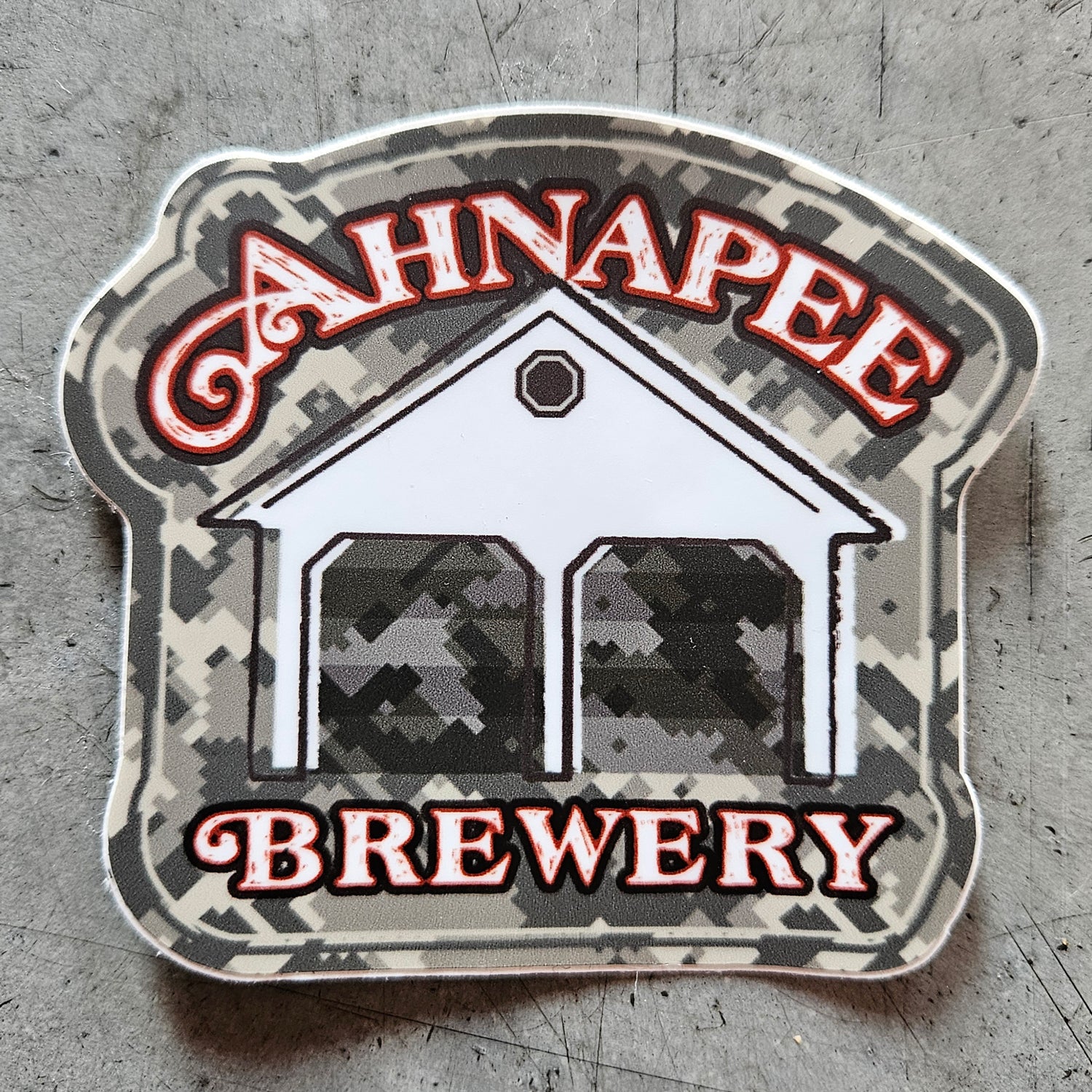 Ahnapee Brewery Sticker, Camo