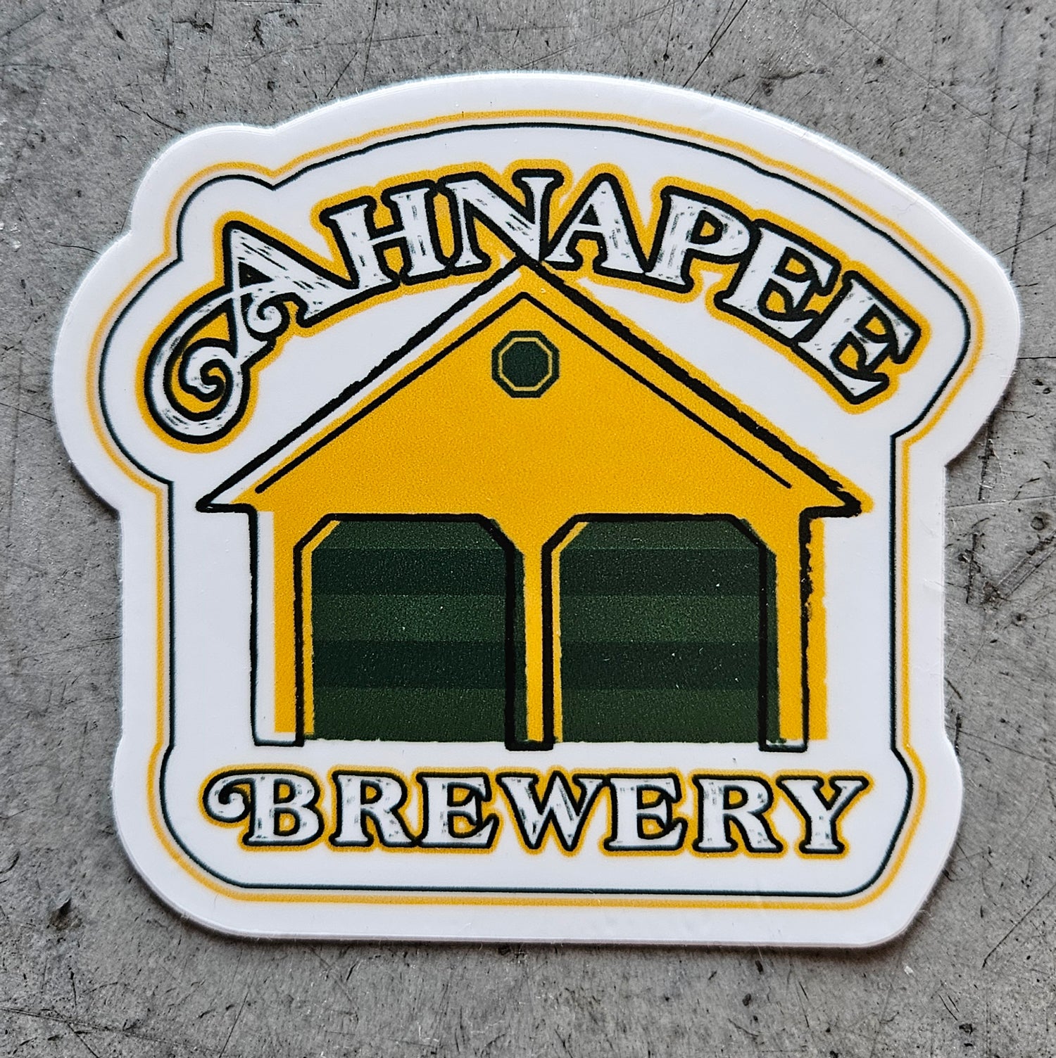Ahnapee Brewery Sticker, Green